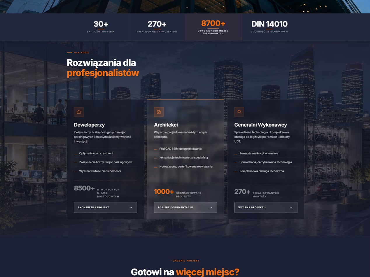 Sekcja dla deweloperów, architektów i generalnych wykonawców